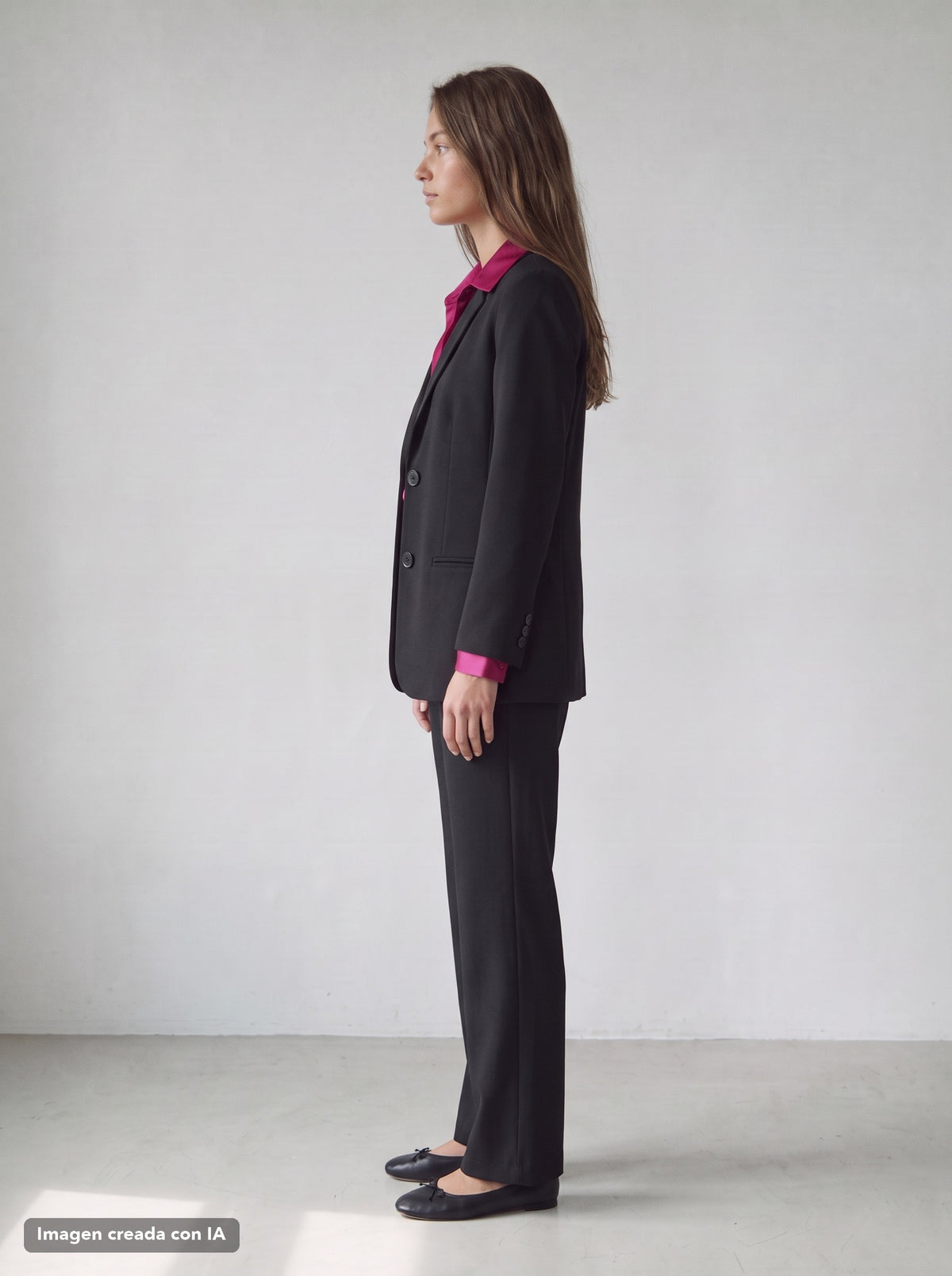 Americana lisa negra para mujer - G-Barcelona