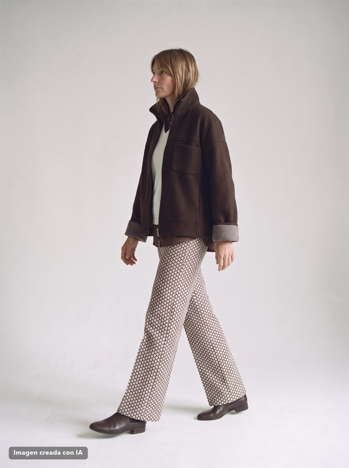 Pantalón de punto de rombos para mujer - G-Barcelona