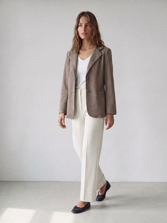 Americana básica en marrón para mujer - G-Barcelona