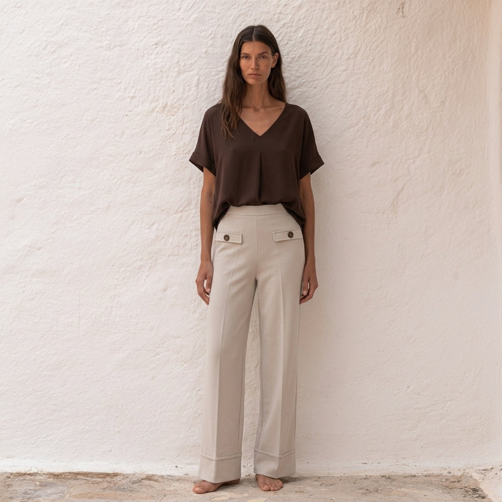 Pantalón cropped arena para mujer - G-Barcelona