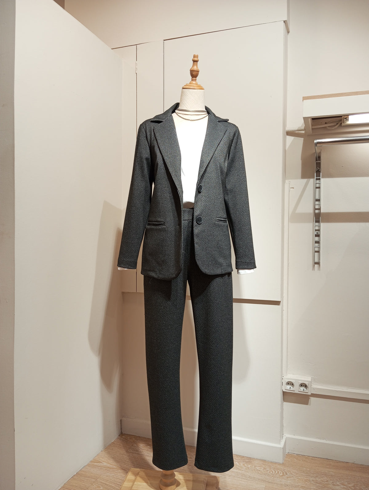 Pantalón pitillo de pata de gallo para mujer - G-Barcelona