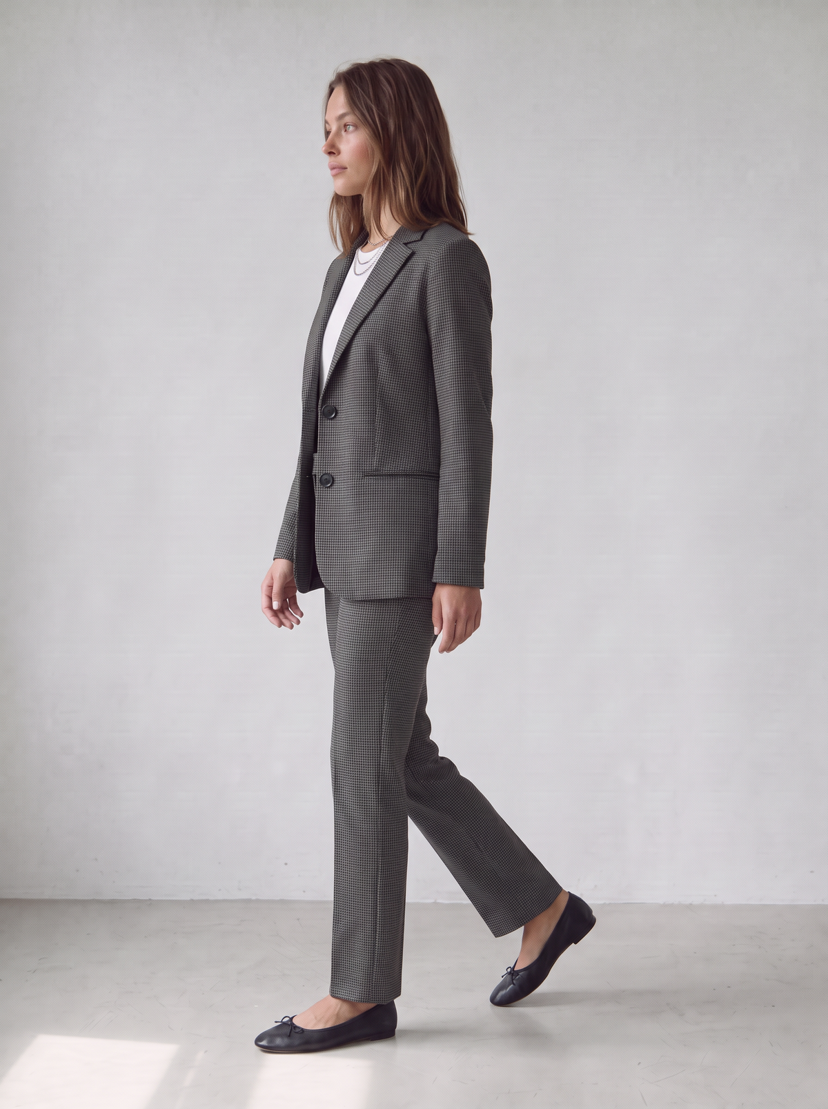 Pantalón pitillo de pata de gallo para mujer - G-Barcelona