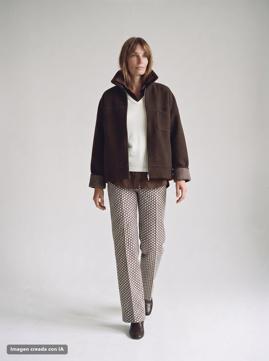 Pantalón de punto de rombos para mujer - G-Barcelona
