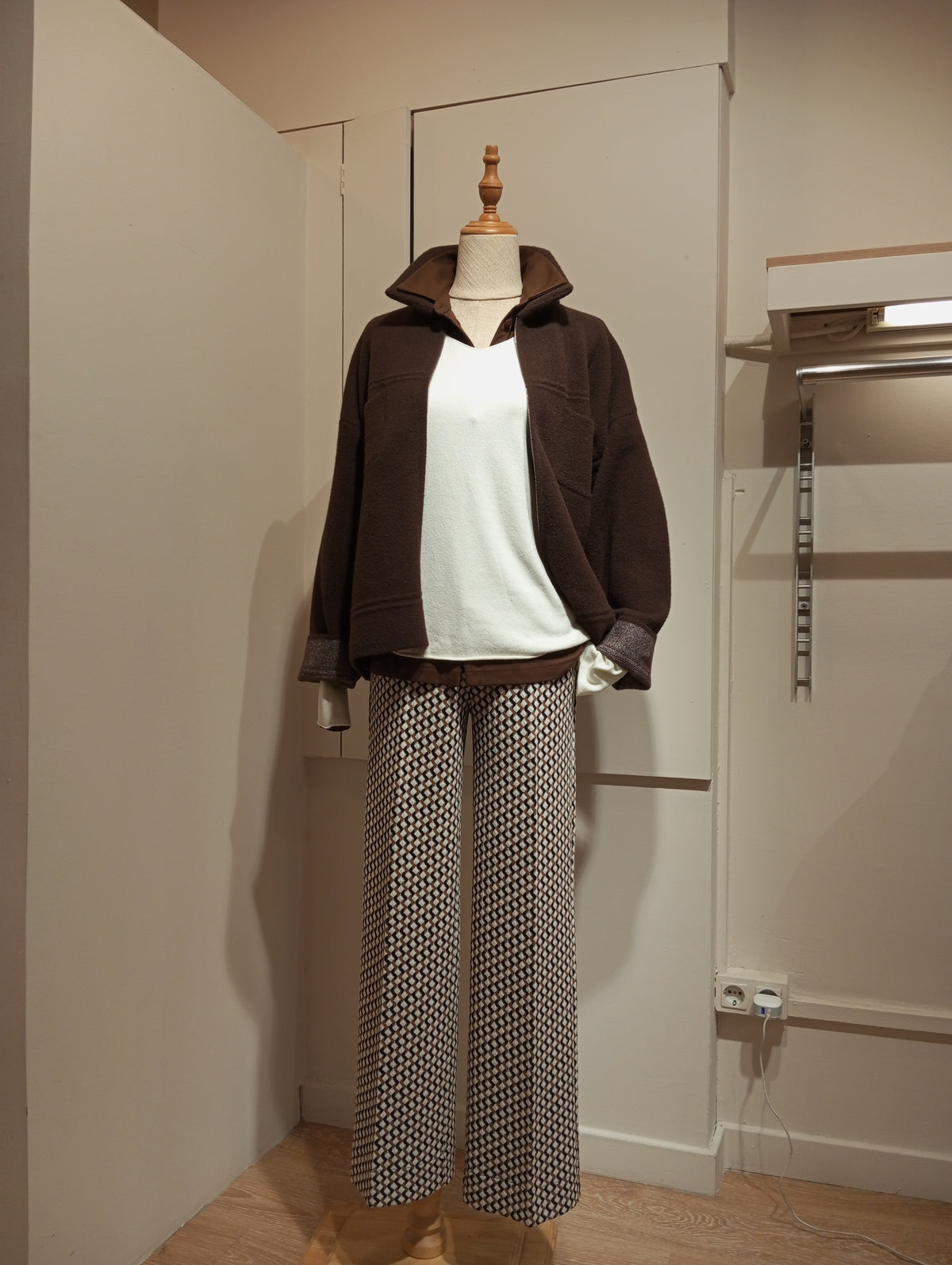 Pantalón de punto de rombos para mujer - G-Barcelona